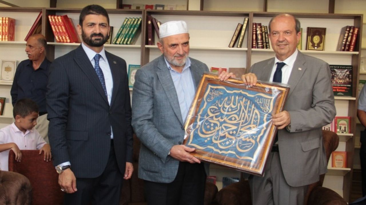 BAŞBAKAN TATAR SAMTAY VAKFI ENSAR KÜTÜPHANESİ KAFE - KİTAPEVİ'NİN AÇILIŞINA YAPTI