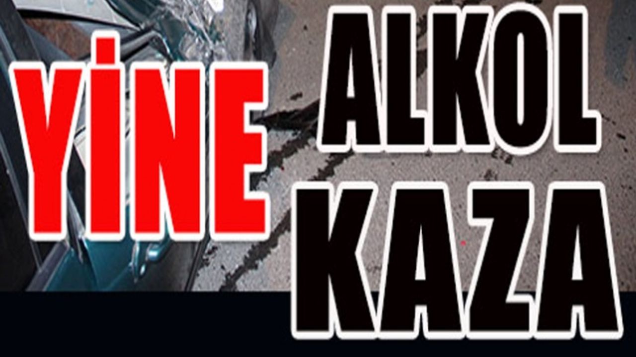 215 promil alkollü sürücü, bariyerlere çakıldı