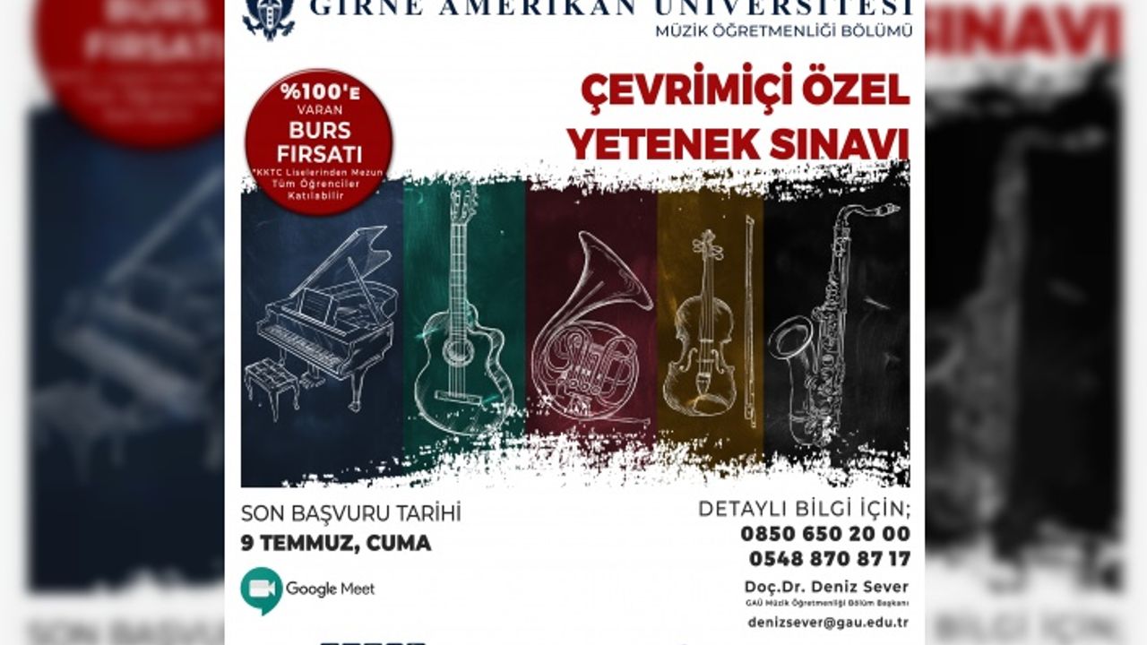 GAÜ müzik öğretmenliğinden çevrim içi yetenek sınavı