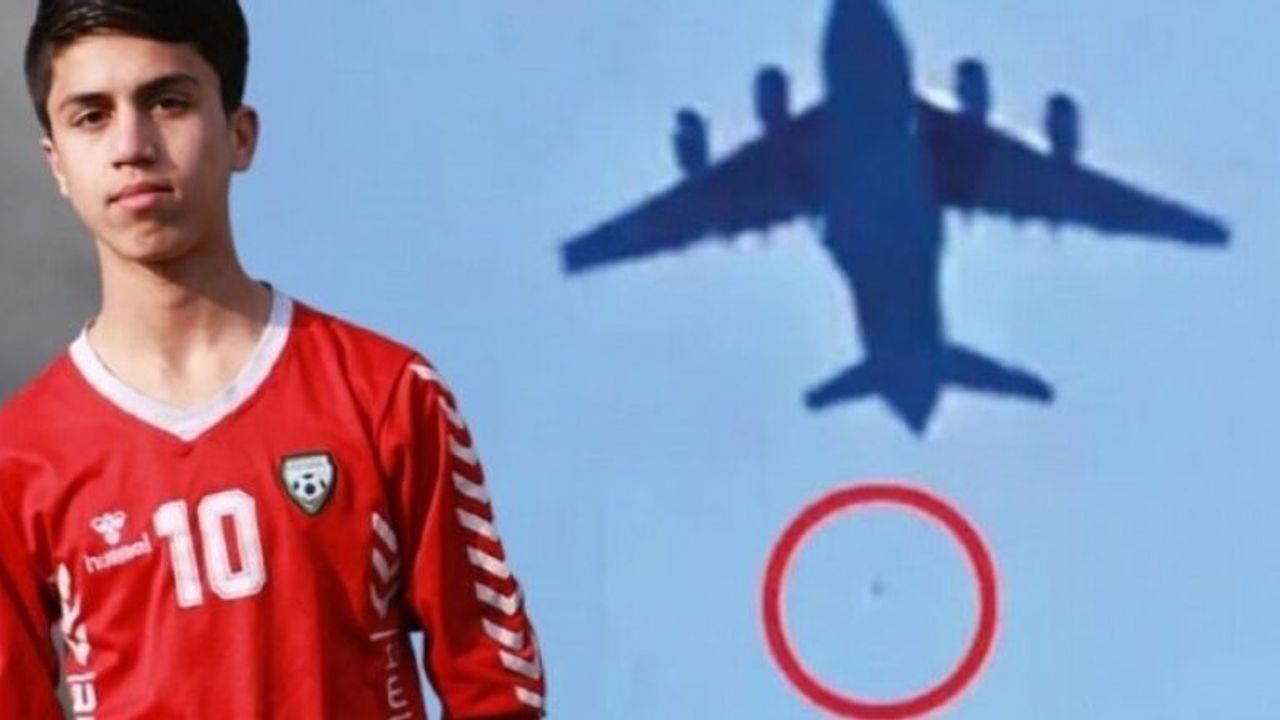 Uçaktan düşen Afgan milli futbolcu çıktı