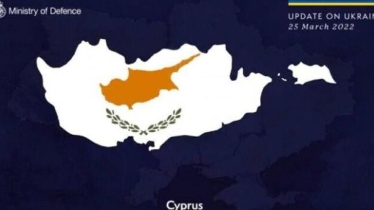 İngiltere’nin yayımladığı “Kıbrıs” haritası tepkiye neden oldu!