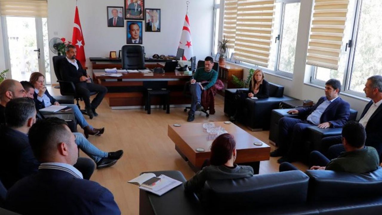 KTMMOB heyeti Gazimağusa Belediyesini ziyaret etti