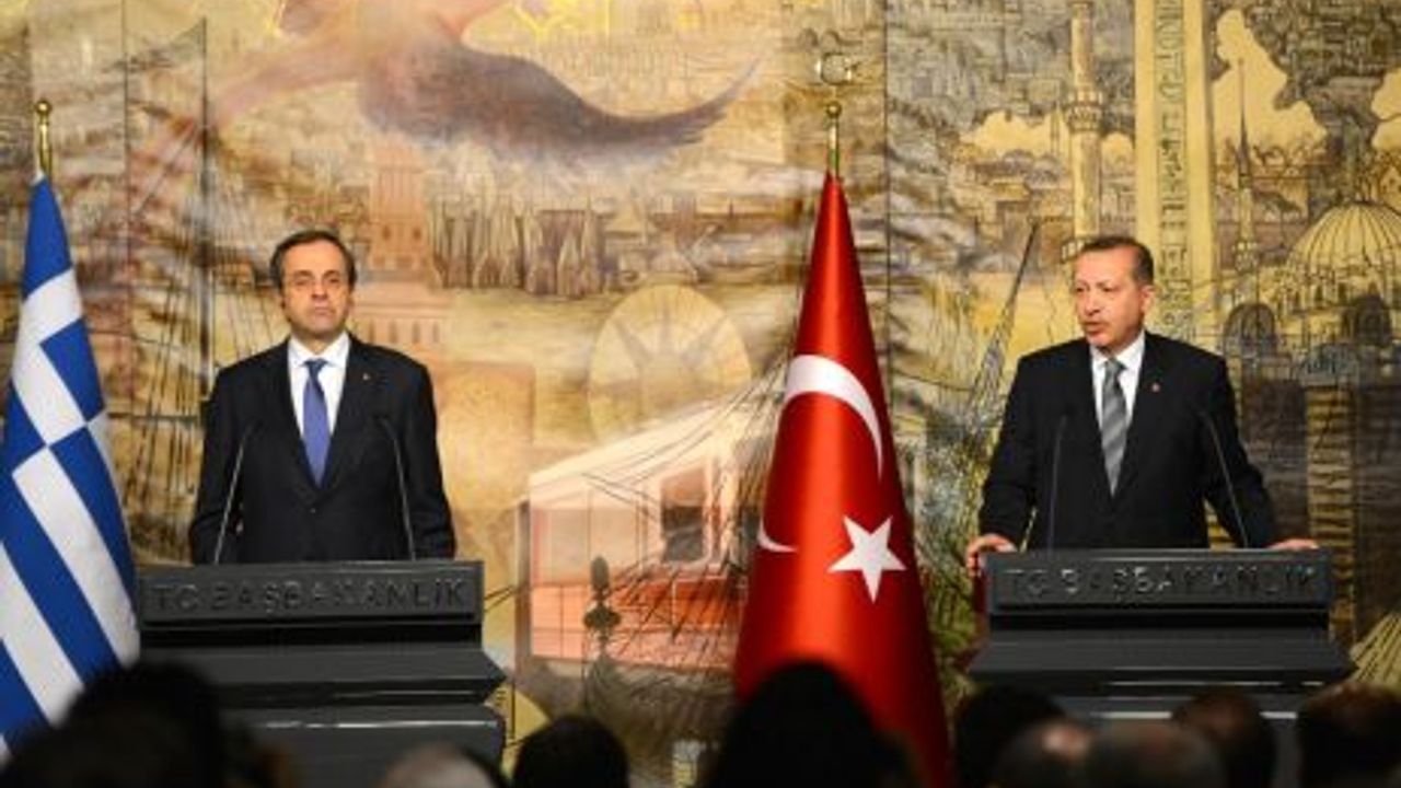 Erdoğan ve Samaras ortak basın toplantısı…  