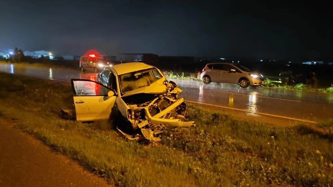 Lefkoşa-Güzelyurt ana yolunda korkutan kaza: Alkollü sürücü tutuklandı