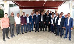 Cumhurbaşkanı Ersin Tatar, Antalya’dan gelen muhtarlar ile bir araya geldi