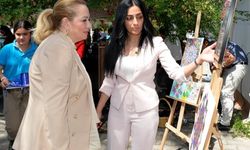 Sibel Tatar, Yeşilyurt’ta ahşap ve seramik sergisinin açılışını yaptı
