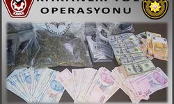 “Karanlık Yol Operasyonu”nda uyuşturucu ve para ele geçirdi