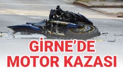Girne'de motor kazası !