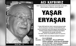 Yaşar Eryaşar hayatını kaybetti