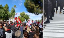 33 sendikadan genel grev ve eylem: Meclis’in kapısı yine kırıldı