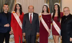 Tatar, Günkut ile Miss Kuzey Kıbrıs ve Bay Kuzey Kıbrıs’ta dereceye girenleri kabul etti