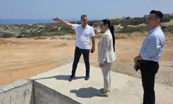Girne Kaymakamı, Esentepe'de inşaat alanlarını ziyaret etti