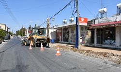 Mesarya Belediyesi kaldırım ve drenaj hattı çalışması başlattı