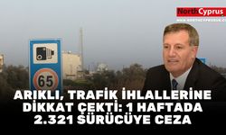 Arıklı, trafik ihlallerine dikkat çekti: 1 haftada 2.321 sürücüye ceza