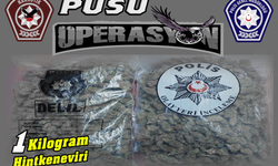 Pusu Operasyonu’nda bir kilo uyuşturucu ele geçirildi