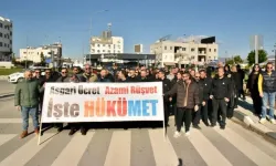 Kamuda beş sendika, vergi ve asgari ücret politikalarını protesto etmek için yürüyüş yaptı