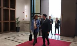 Holguin, Erhürman ile görüşmek üzere Cumhurbaşkanlığına geldi