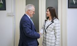 Sıla Usar İncirli, İngiliz Yüksek Komiseri Michael Tatham’ı kabul etti