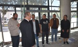 Ataoğlu, yapımı devam eden Devlet Tiyatroları binasını ziyaret ederek incelemelerde bulundu