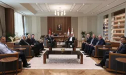 Cumhurbaşkanı Erhürman, Bankalar Birliği heyetini kabul etti