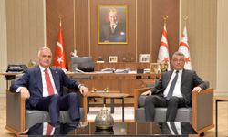 Erhürman, Türkiye Cumhuriyeti Turizm ve Kültür Bakanı Mehmet Nuri Ersoy'u kabul etti