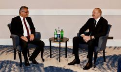 Cumhurbaşkanı Tufan Erhürman, Azerbaycan Cumhurbaşkanı İlham Aliyev ile görüştü