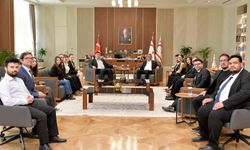 Cumhurbaşkanı Erhürman, Gençlik Federasyonu heyetini kabul etti