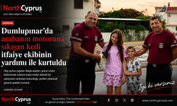 Dumlupınar’da motor bölümüne sıkışan kedi kurtarıldı