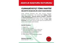 CTP’den belediye başkanlığı aday adaylığı başvuru duyurusu