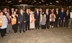 Cevdet Yılmaz, Güzelyurt Soğuk Hava Deposu Entegre Tesisleri'nde incelemelerde bulundu