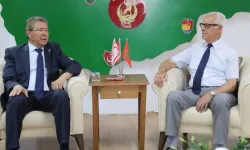 Üstel, TMT Mücahitler Derneği'ni ziyaret etti: Türkiye ile omuz omuza yürümeye devam edeceğiz