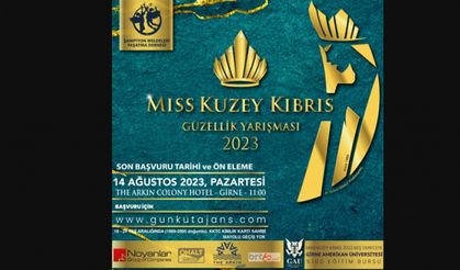 25. Bay Kuzey Kıbrıs ve 36. Miss Kuzey Kıbrıs Güzellik Yarışması 2023 başvuruları devam ediyor