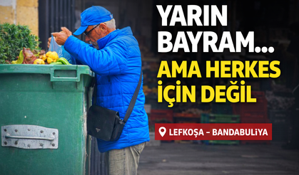 Arefe Günü yürek burkan kare: Bayram öncesi çöpten yiyecek topladı