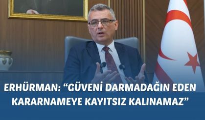 Tufan Erhürman: “Güveni darmadağın eden kararnameye kayıtsız kalınamaz”