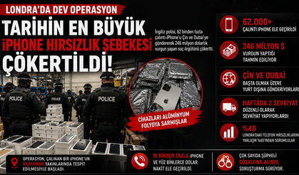 Londra’da dev iphone operasyonu: Milyonlarca dolarlık şebeke çökertildi