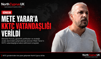 Mete Yarar’a KKTC vatandaşlığı verildi
