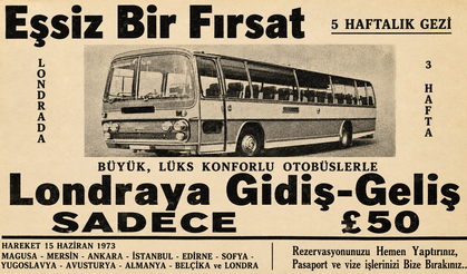 1973’te Londra’ya otobüsle yolculuk: Gidiş-dönüş sadece 50 Sterlin