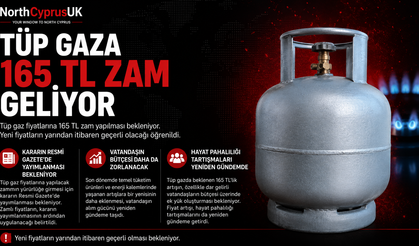 Tüp gaza 165 TL zam geliyor