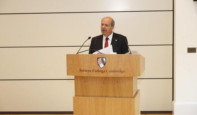 Cumhurbaşkanı Tatar, Cambridge Üniversitesi’nde konferans verdi