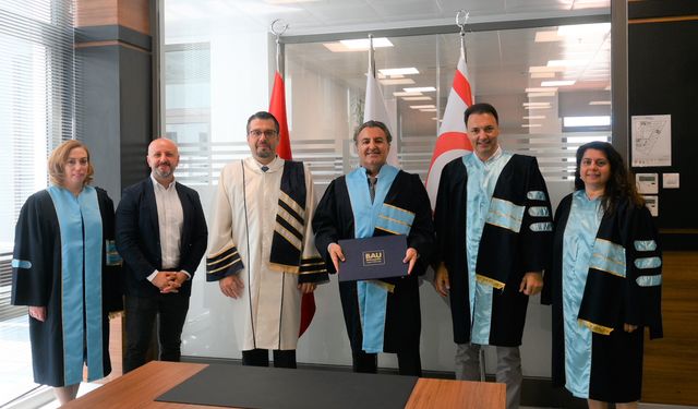 Bahçeşehir Kıbrıs Üniversitesi, İsmail Ölmez’e onursal doktora verdi