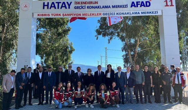 Başbakan Üstel, İskenderun’da Şampiyon Melekler köyünü ziyaret etti