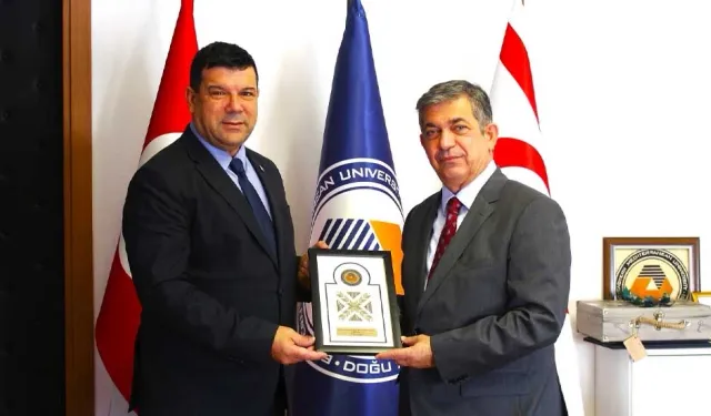 LAÜ Rektörü Prof. Dr. Mehmet Ali Yükselen, DAÜ Rektörü Hasan Kılıç’ı ziyaret etti