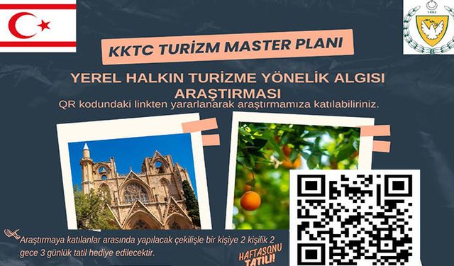 Turizme yönelik halkın algı ve tutumlarının belirlenmesi amacıyla anket düzenleniyor