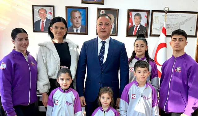 Cahitoğlu, KKTC Çocuk ve Gençler Fitnes Milli Takım Sporcularını kabul etti...