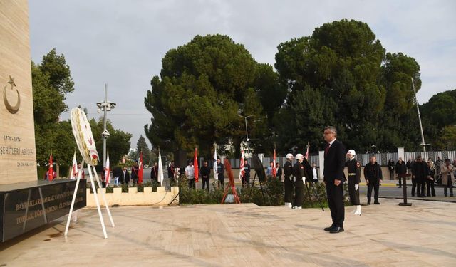 Erhürman, Milli Mücadele ve Şehitler Haftası düzenlenen düzenlenen törene katıldı
