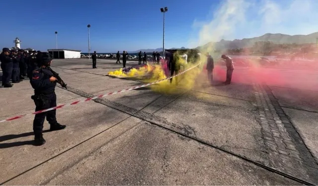 Girne’de, Türkiye Sahil Güvenlik ile ortaklaşa sahil güvenlik eğitimi gerçekleştirildi