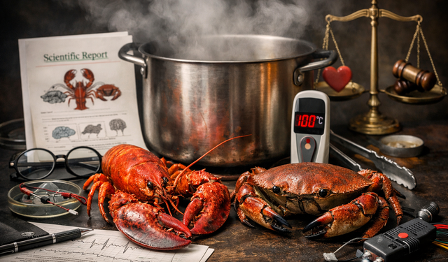 İngiltere’de istakoz ve yengeçlerin canlı kaynatılması tartışılıyor