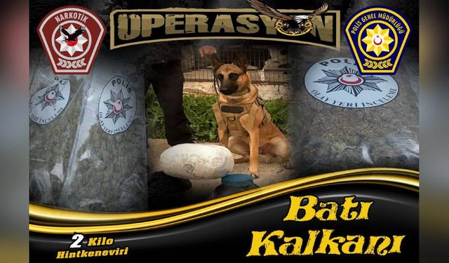 İki kilo uyuşturucunun piyasaya sürülmesi engellendi!