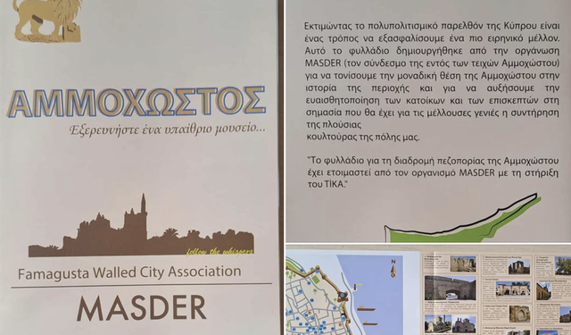 Serdar Atai: Mağusa Yürüyüş Parkuru Broşürü Rumca olarak da yenilendi