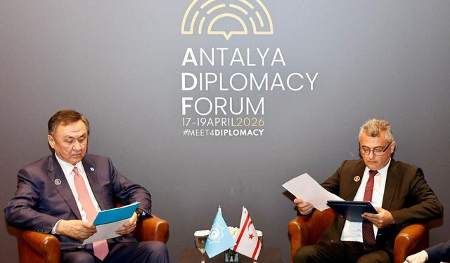 Cumhurbaşkanı Tufan Erhürman, Türk Devletleri Teşkilatı Genel Sekreteri Kubanıçbek Ömüraliyev ile görüştü